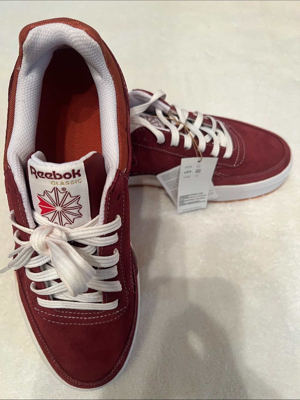Reebok Club C Megacourt Maroon Unisex Tennis Shoes Size 10.5 MSRP: $130